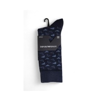 Emporio Armani Underwear Men's Blue Cotton Sock - One Size thumbnail