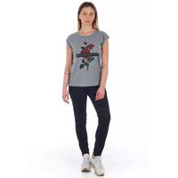 Stretch Denim Biker Jeans with Worn Wash and Multipockets 42 IT Women thumbnail