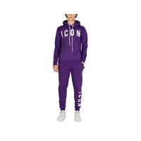 Icon Men's Purple Cotton Sweater - 42 IT thumbnail