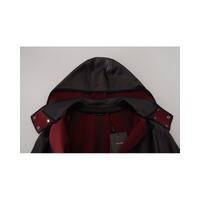 Hooded Parka Coat with Button Closure and Logo Details 46 IT Men thumbnail