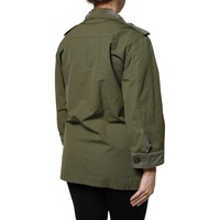 Dolce & Gabbana Women's Military Green Queen Embellished Coat Jacket - 40 IT thumbnail