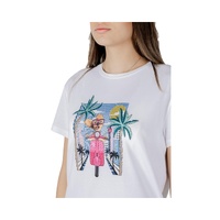 Liu Jo Women's White Cotton Tops & T-Shirt - 40 IT thumbnail