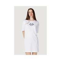 Love Moschino Women's White Cotton Dress - 40 IT thumbnail