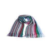 Geometric Pattern Fringed Scarf One Size Men thumbnail