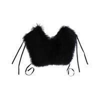 Dolce & Gabbana Black Fox Fur Shoulder Wrap M Women thumbnail
