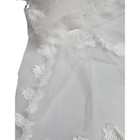 Dolce & Gabbana Women's White Floral Lace Nylon Floor Length Wedding Veil - One Size thumbnail
