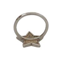 Gorgeous Authentic NIALAYA Sterling Silver Ring with Clear CZ Crystals 50 EU Women thumbnail