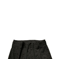 Dolce & Gabbana Men's Black Brocade Polyester Skinny  Dress Pants - 44 IT thumbnail