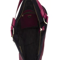 Pompei Donatella Women's Elegant Burgundy Leather Shoulder Bag - One Size thumbnail