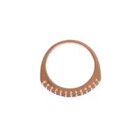 NIALAYA 18K Gold Plated Ring with Clear CZ Crystals 47 EU Women thumbnail