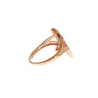 Authentic NIALAYA Pink Gold Plated Ring with Clear CZ 56 EU Women thumbnail