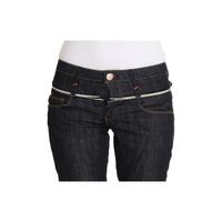 Authentic ACHT Straight Fit Dark Blue Jeans with Logo Details W26 US Women thumbnail
