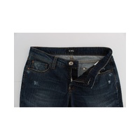 Costume National Women's Blue Cotton Blend Bootcut Jeans - W26 US thumbnail