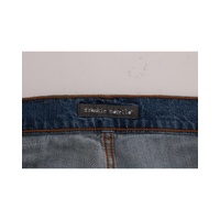 Frankie Morello Men's Blue Wash Torn Dunfermile Slim Fit Jeans - W36 US thumbnail