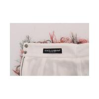 Floral Pencil Skirt with High Waist and Logo Details 40 IT Women thumbnail