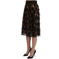 Elastic High Waist Skirt with Logo Details 44 IT Women thumbnail
