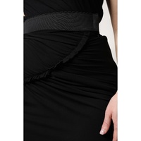 Dolce & Gabbana Women's Black Mermaid Cut High Waist Midi Skirt - 40 IT thumbnail
