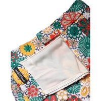 Dolce & Gabbana Women's Multicolor Floral Lace High Waist Mini Skirt - 42 IT thumbnail