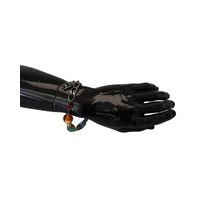 Dolce & Gabbana Women's multicolor Silver Chain Brass Beaded Lobster Clasp Bracelet - One Size thumbnail