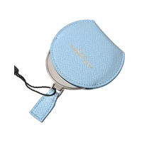 Dolce & Gabbana Women's Light Blue Calfskin Leather Mirror Holder - One Size thumbnail