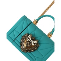 Dolce & Gabbana Women's Turquoise Silicone Devotion Heart Cover Bag Airpods Case - One Size thumbnail