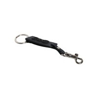 Dolce & Gabbana Men's Blue Calf Leather DG Logo Silver Brass Keyring Keychain - One Size thumbnail