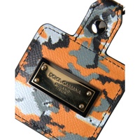 Dolce & Gabbana Women's Multicolor Camouflage Print Leather Logo Metal Airpods Case - One Size thumbnail