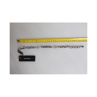 Dolce & Gabbana Men's Silver Tone Chain Lobster Clasp Logo Gray Pearls Bracelet - One Size thumbnail