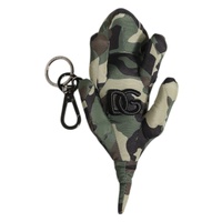 Dolce & Gabbana Men's Multicolor Camouflage Animal Silhouette Keychain Keyring - One Size thumbnail