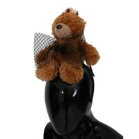 Dolce & Gabbana Brown Teddy Bear Crystal Hair Band One Size Women thumbnail
