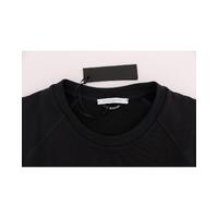 Cotton Crewneck Pullover Sweater with Logo Details L Men thumbnail