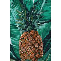 DOLCE & GABBANA Enchanted Sicily Short Sleeve Sweater with Sequined Pineapple Embroidery 40 IT Women thumbnail