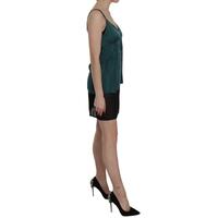 Spaghetti Strap Shift Mini Dress in 100% Silk 42 IT Women thumbnail