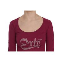 EXTE Fuchsia Crystal Embellished Blouse 44 IT Women thumbnail