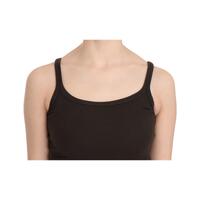 Dark Brown Sleeveless Spaghetti Strap Top Blouse 42 IT Women thumbnail