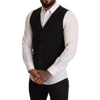 Dolce & Gabbana Black Dress Vest with Logo Details 50 IT Men thumbnail