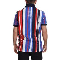 100% Authentic Dolce & Gabbana Striped Polo T-Shirt 48 IT Men thumbnail
