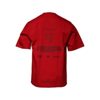 Dolce & Gabbana Men's Red DG Eye Cotton Crew Neck T-shirt - 44 IT thumbnail
