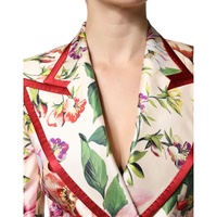 Dolce & Gabbana Women's Multicolor Floral Double Breasted Jacket - 42 IT thumbnail