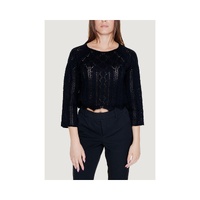Vero Moda Women's Black Cotton Tops & T-Shirt - 42 IT thumbnail