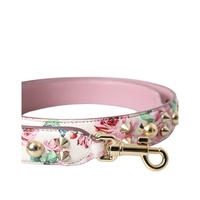 Dolce & Gabbana Women's Pink Floral Handbag Accessory Shoulder Strap - One Size thumbnail