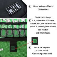 Portable Multifunctional u Disk Storage Bag for Mobile Phone Accessories - Yellow thumbnail