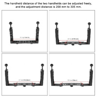 Adjustable Dual Handheld Lamp Arm for Action Cameras thumbnail
