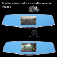 4.3 Hd 1080p Rearview Mirror Vehicle Dvr with Screen Display thumbnail