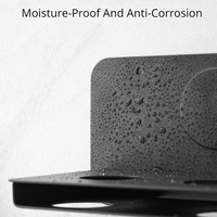Wall Mounted Hair Dryer Holder For Bathroom Storage Upgraded Model thumbnail