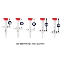 Adjustable Golf Tee Set - 4pcs / Box - 77mm Length - Aiming Assist thumbnail