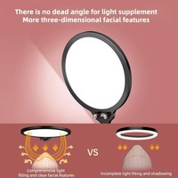 Full-screen Selfie Ring Light Tripod Set for Live Stream - 210cm Height - 55Cm Bracket thumbnail