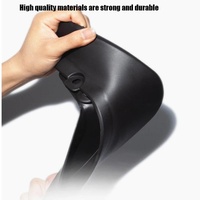 For Tesla Model Y Car Punch-Free Front And Rear Wheel Soft Rubber Fender Guard - Carbon Fiber - Matte Black thumbnail
