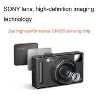 3.0 Hd Children's Digital Camera with 48mp and 3 Screen - Black thumbnail