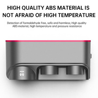 Wall Mounted Hair Dryer Bracket Storage Rack Black Nickel - With Hand Dryer Purple Red thumbnail